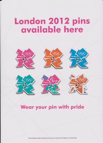 London 2012 olympic pin - london,