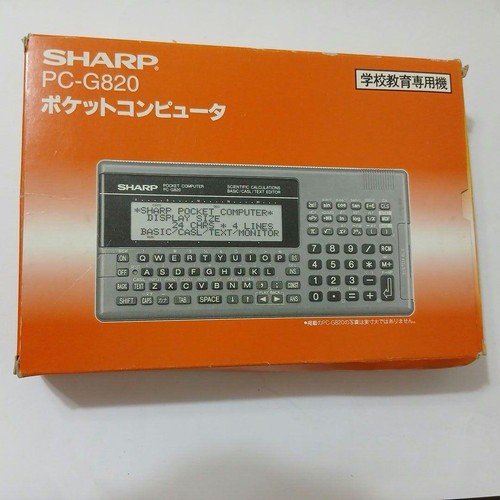 Sharp g820 pocket computer - sharp, pc-g820