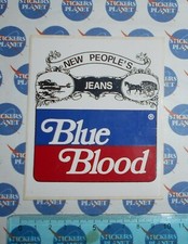  STICKER STICKER STICKER VINTAGE ORIGINAL BLUE BLOOD JEANS