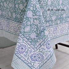 Hand block print floral cotton