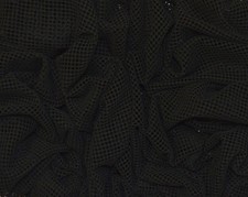 3MM BLACK FISHNET AIRTEX MESH FABRIC 100% POLYESTER NATURAL STRETCH 59" WIDTH