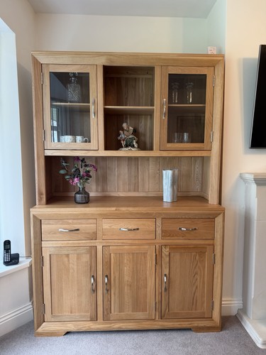 Solid oak dresser sideboard - solid,