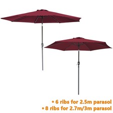Garden Parasol Outdoor Round