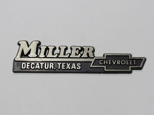 Vtg miller chevrolet - miller, decatur