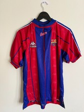 Authentic Vintage Small 1997 1998 Barcelona Home Kappa Football Shirt 469193