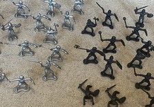 40 x Silver and black small