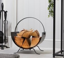 Fireside Round Log Holder Rack