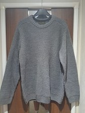 PG Field Men's Grey Wool Knit Jumper – UK Medium – Winter Sweater