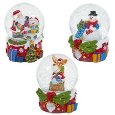 Christmas Red Base Snow Globe