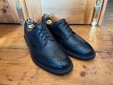 Trickers Keswick Black Country Brogue Shoes UK 10.5 + shoe trees