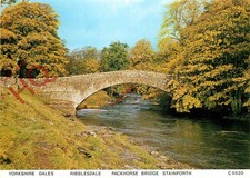 Picture Postcard__Ribblesdale, Packhorse Bridge Stainforth [Judges]