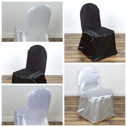 Satin banquet chair covers - satin,