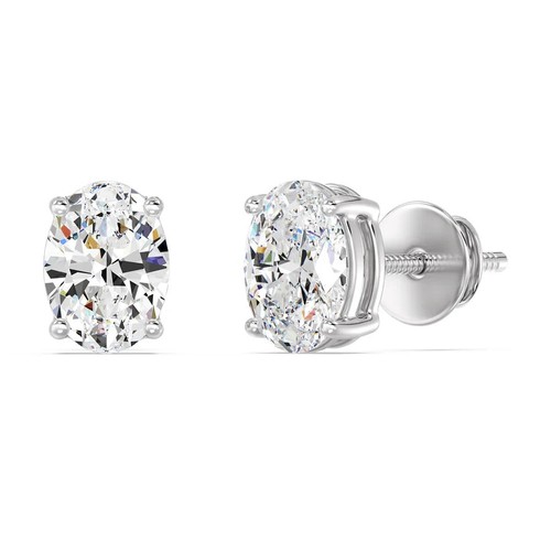 Solid 18k white - solid, earrings