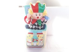 Vintage Boots Cloth Jack in a Box Clown Plush 1990s Preschool Soft Toy Circus GC