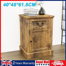 Oak Bedside Table 1 Drawer 1