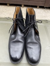 British Army John Land Officers Boots - Black Patent Leather - Size 8 - No Res