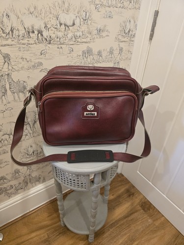 Vintage antler burgundy - vintage, faux