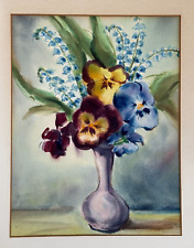 TRUDY WEISENBACH SIGNED PAINTING, RUDOLF NEW YORK CITY WATERCOLOR STILL LIFE ART