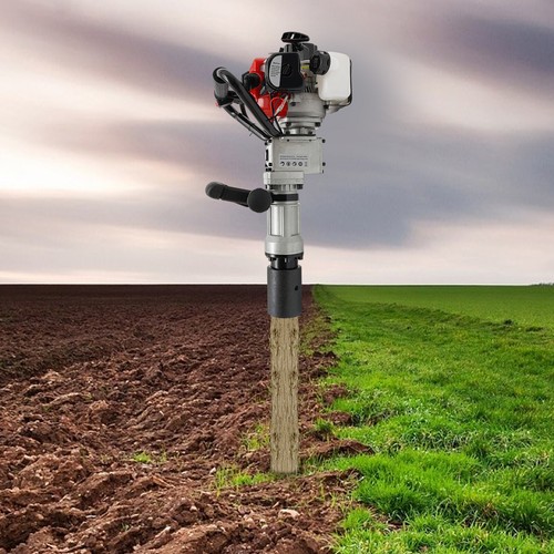 Petrol fence post rammer - petrol,