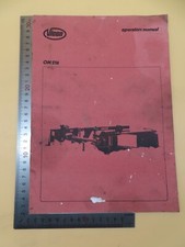 Vicon Disc Mower Operators Manual OM 216 Paperback