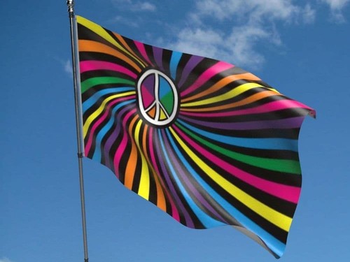 Rainbow swirl flag 5ftx3ft gay - 5ftx3ft,