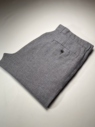 Next grey linen rich trousers - linen,