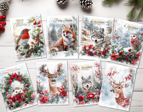 Christmas card toppers - 8,