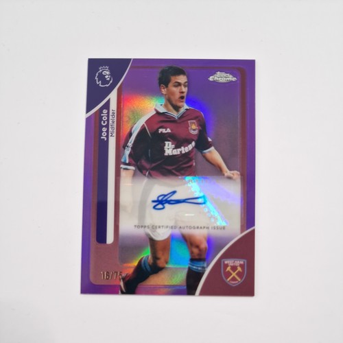 Joe cole purple - /75, auto