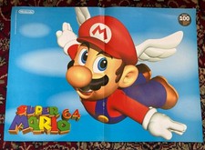 Super Mario 64 & Zelda Ocarina Of Time 3D Double Sided A3 Poster Nintendo