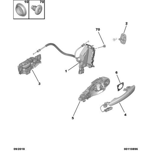 Door lock fixing bolt - door,