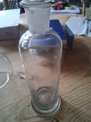 Vintage glass reagent - glass,