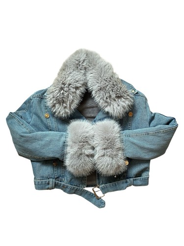 Denim jacket with detachable - jacket,