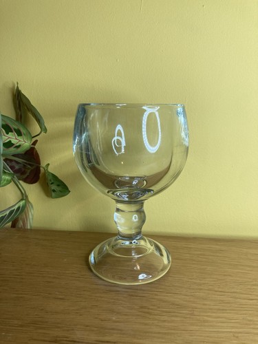 Large heavy glass - glass, goblet