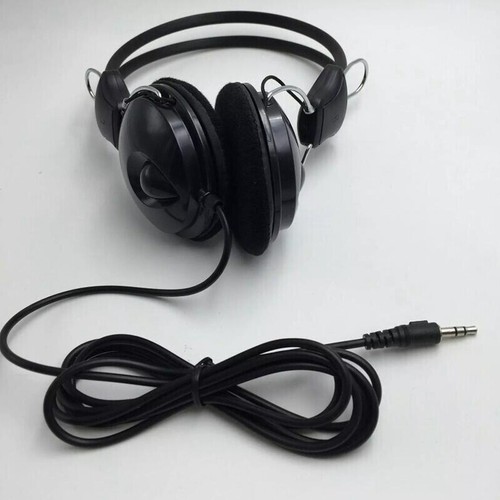 Black wired headphones - black, headset