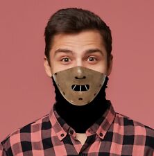 Halloween Hannibal Mask Design Snood Neck Tube Neck Warmer Facemask