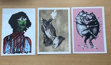 Pictures on Walls POW Postcards x3 3D Ericailcane Gee Vaucher Paul Insect