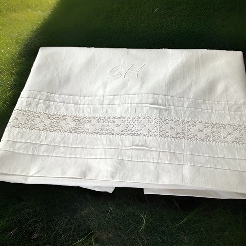 Vintage french white cotton - vintage,