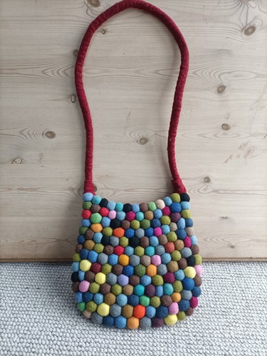 Boho hippie pom - pom, wool