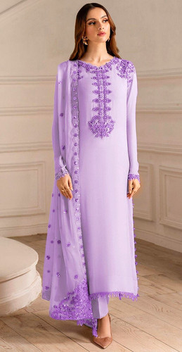 Iznik embroidered chiffon - iznik, 3pc