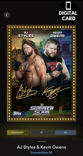 Digital wwe slam 50cc - wwe,