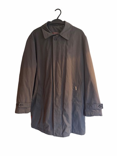 Grey vintage prada rain coat - vintage,