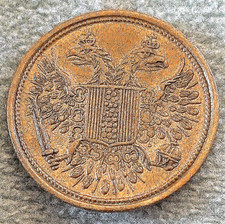 Unknown Antique Queen Victoria Coin Eagle Bird Gold Lustre English Old Token UK