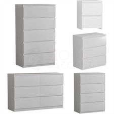 Modern white chest drawers - chest,