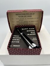 Vintage 1950's Dairy Maid Butter Pat Maker Kitchen Utensil with Instructions