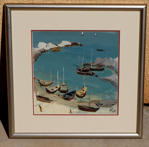 Artist unidentified sailboats - unidentified,