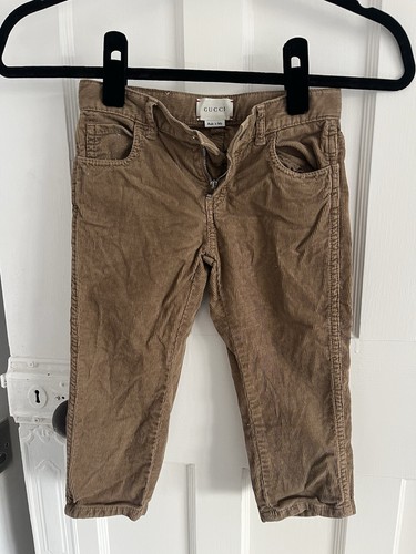 Gucci brown courdroy trousers - gucci,