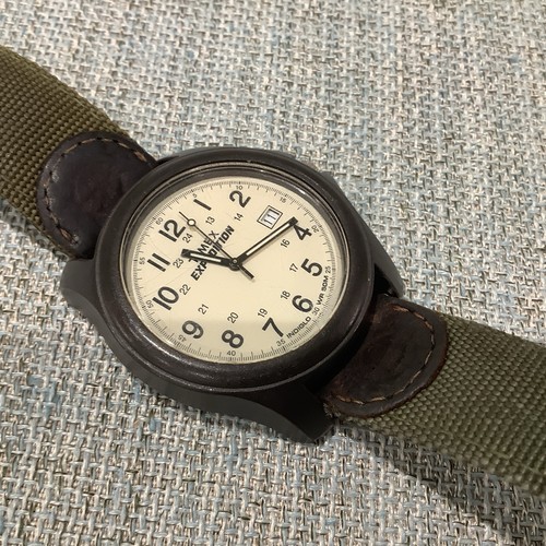 Timex date back - light, watch