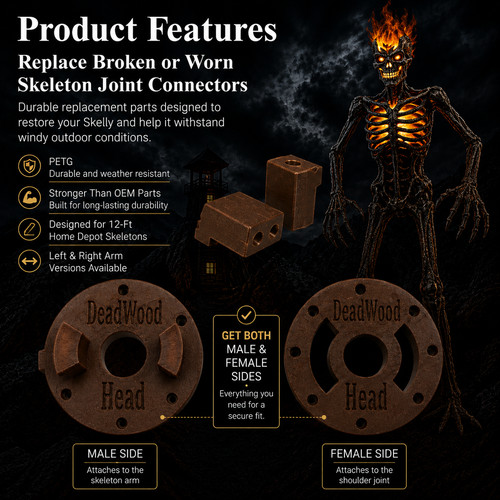 12ft inferno deadwood - deadwood, skeleton
