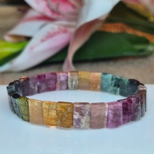 Watermelon tourmaline bangle - tourmaline,