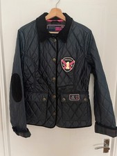 Paul’s boutique navy wax look quilted design jacket size L